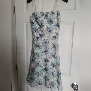 Ruby Rox Floral Sweetheart Mini Dress – Size 11